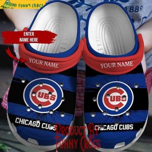 Custom Name Chicago Cubs Crocs Slippers