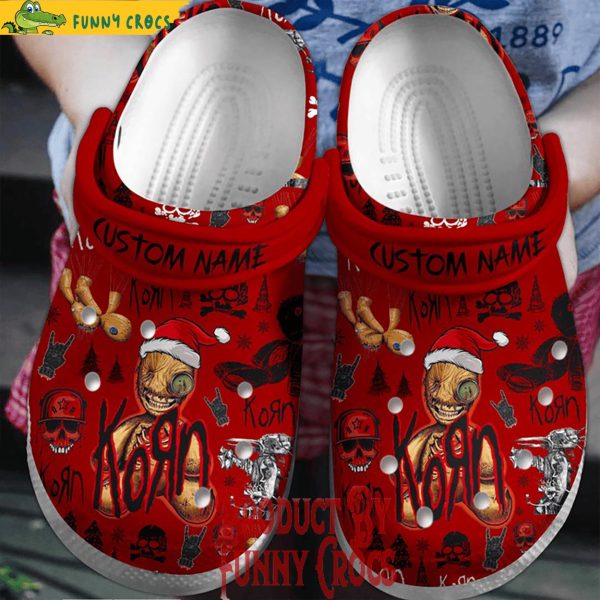 Custom Name Christmas Korn Crocs Shoes