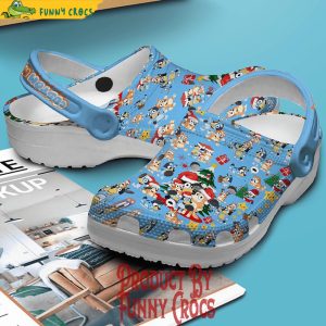 Custom Name Family Bluey Christmas Tree Crocs Shoes