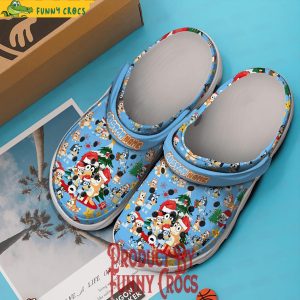 Custom Name Family Bluey Christmas Tree Crocs Shoes 3