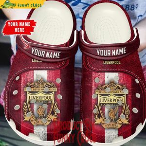 Custom Name Premier League Liverpool Crocs Slippers