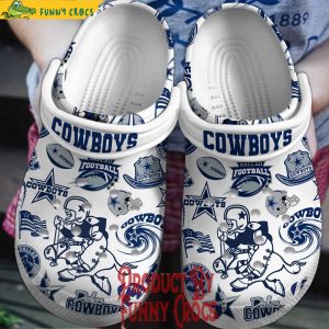 Dallas Cowboys Football Helmet Crocs Clog