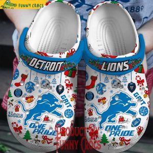 Detroit Lions One Pride Christmas Crocs