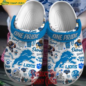 Detroit Lions One Pride Crocs Slippers