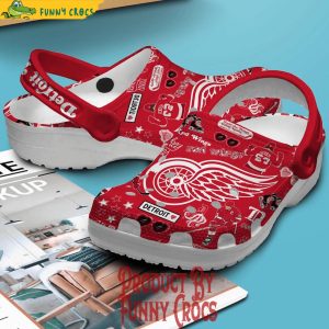 Detroit Red Wings Red Crocs Shoes