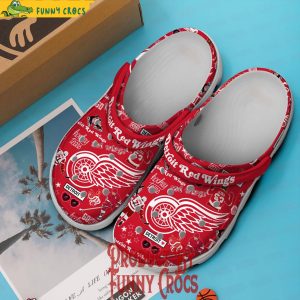 Detroit Red Wings Red Crocs Shoes 3