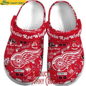 Detroit Red Wings Red Crocs Shoes 4