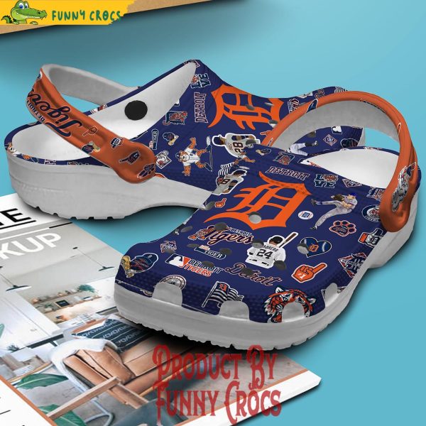 Detroit Tigers Crocs Clogs Shoes