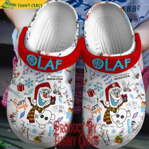Disney Olaf Frozen Christmas Crocs Shoes 1