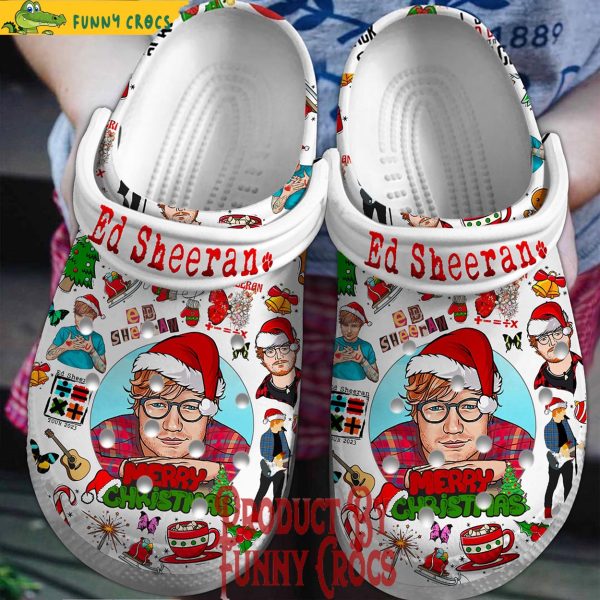 Ed Sheeran Merry Christmas Crocs Shoes