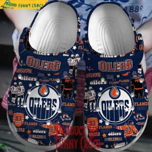 Edmonton Oilers Crocs Slippers