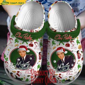 Elvis Presley Merry Christmas Crocs Shoes 1