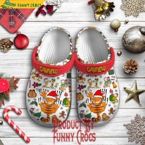 Garfield Christmas White Crocs Crocs Shoes