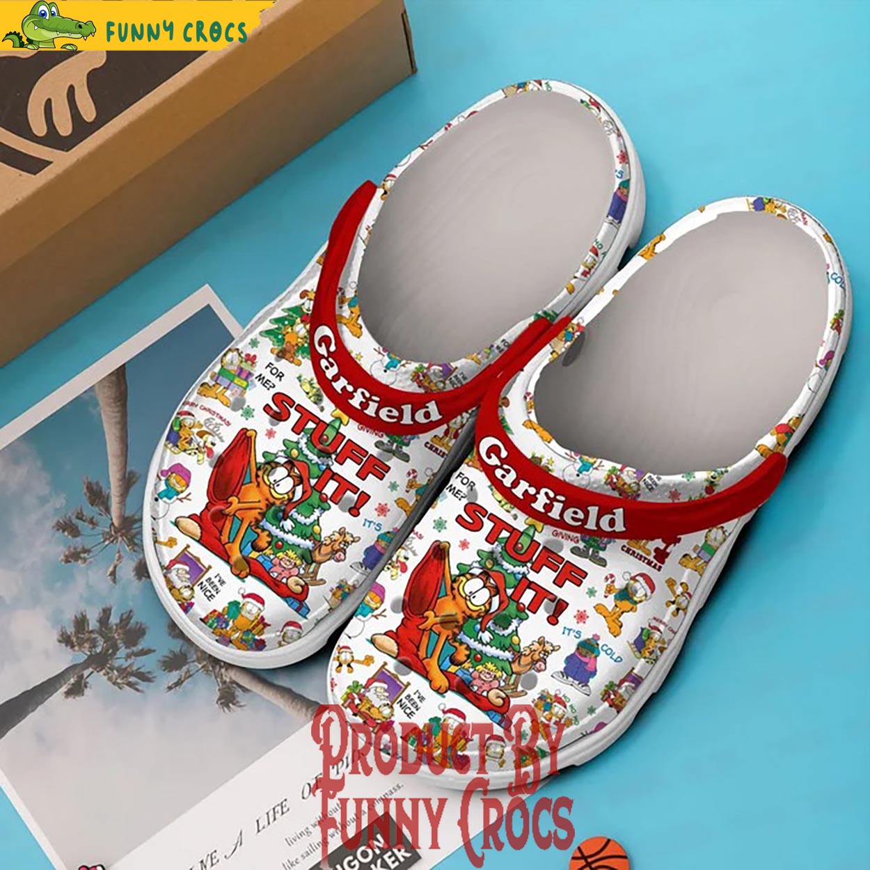 Garfield Stuff It Christmas Crocs - Discover Comfort And Style Clog ...
