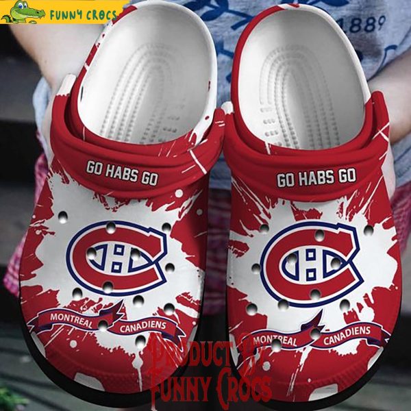 Go Habs Go Montreal Canadiens Red Crocs