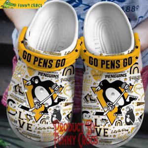 Go Pens Go Pittsburgh Penguins Crocs