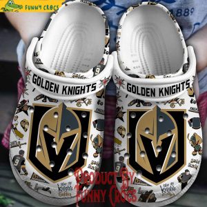 Golden Knight Vegas Golden Knights White Crocs