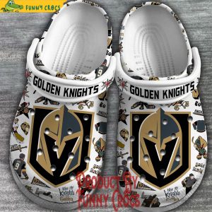 Golden Knight Vegas Golden Knights White Crocs 2