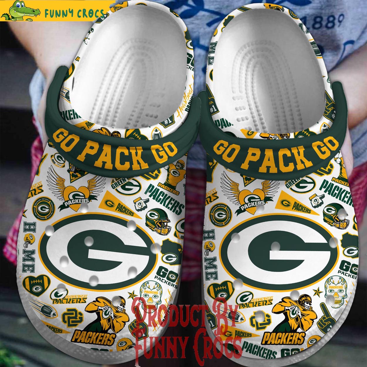 Green Bay Packers Go Pack Go Crocs Shoes - Discover Comfort And Style ...