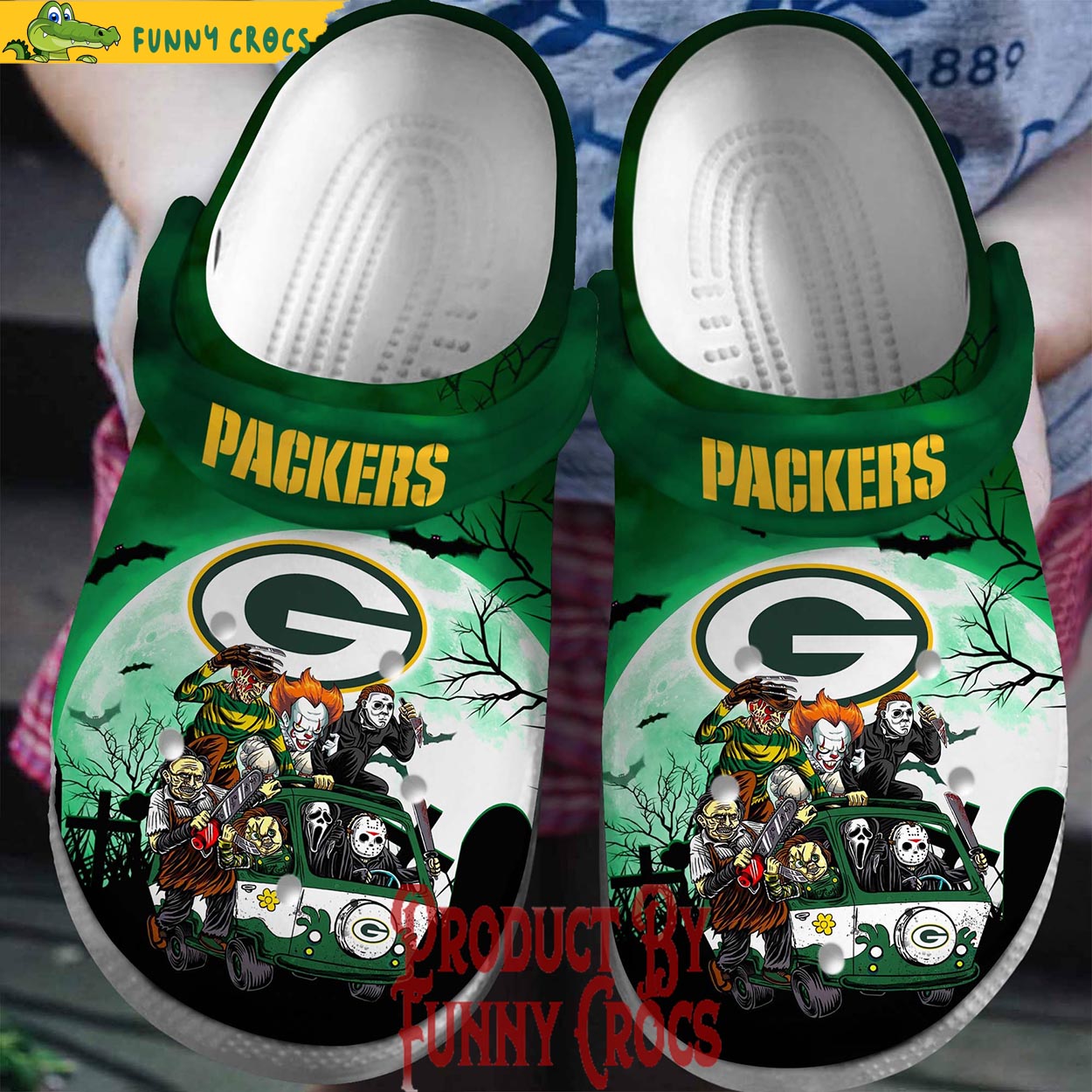 Green Bay Packers Halloween Crocs - Discover Comfort And Style Clog ...