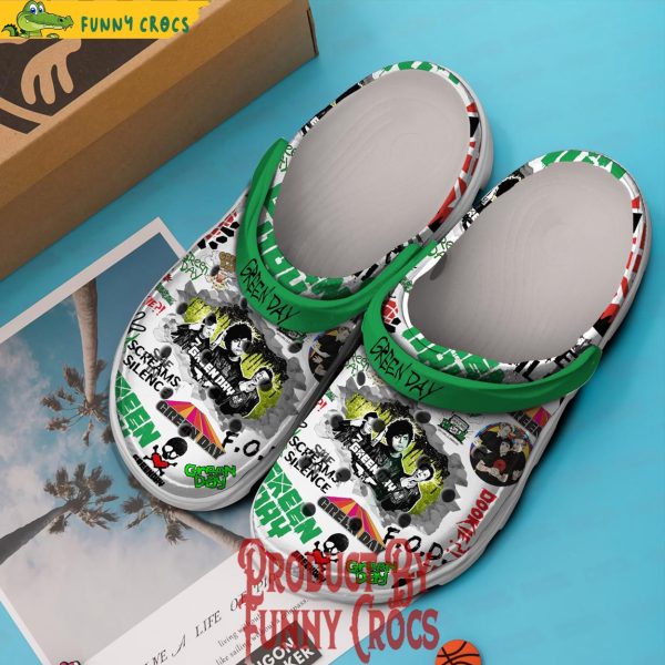 Green Day Band Crocs Shoes