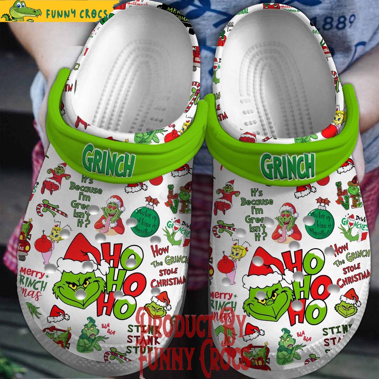Grinch Stole Hohoho Christmas Crocs Shoes - Discover Comfort And Style ...