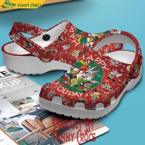 Happy Holiday Christmas Bugs Bunny Crocs