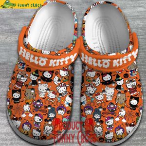 Hello Kitty Halloween Pattern Crocs Shoes 1