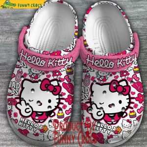 Hello Kitty White Crocs For Adults 1
