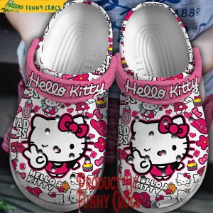Hello Kitty White Crocs For Adults 2