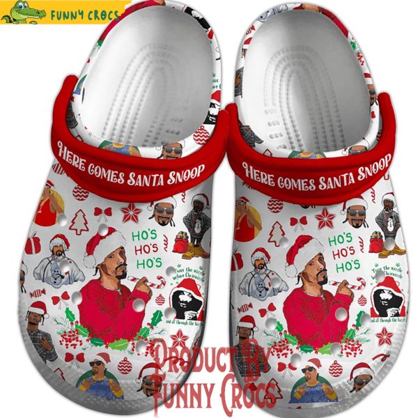 Here Comes Santa Snoop Dogg Crocs Shoes