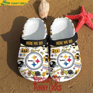 Here We Go Pittsburgh Steelers Crocs 3