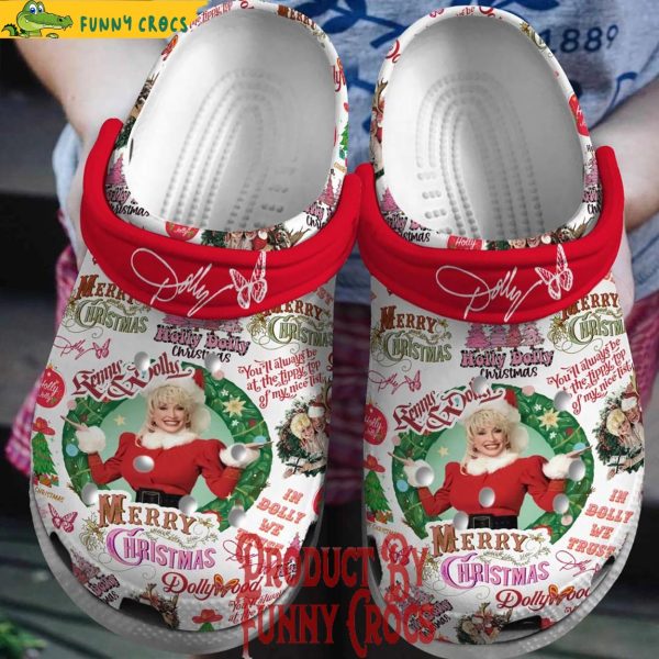 Holly Dolly Merry Christmas Crocs Shoes