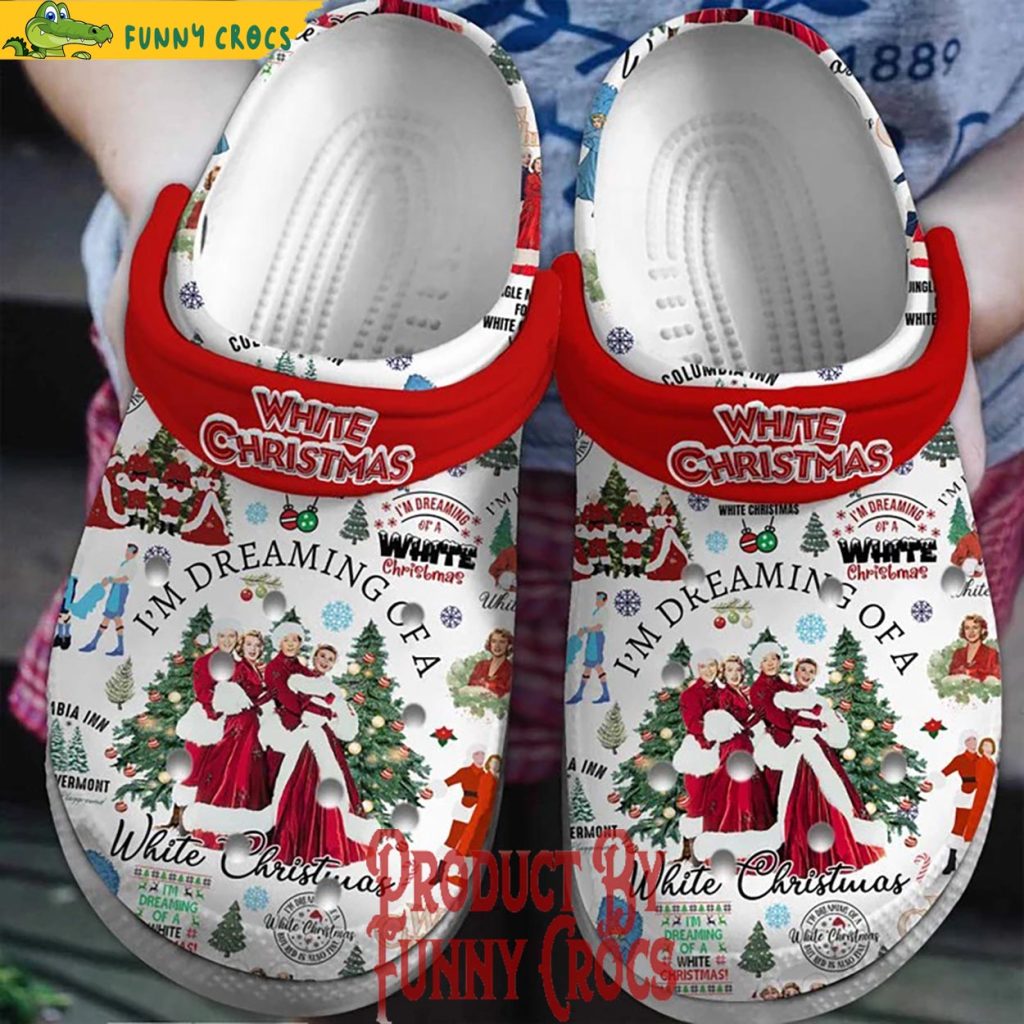I'm Dreaming Of A White Christmas Crocs Shoes