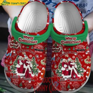 I'm Dreaming Of A White Christmas Red Crocs Shoes