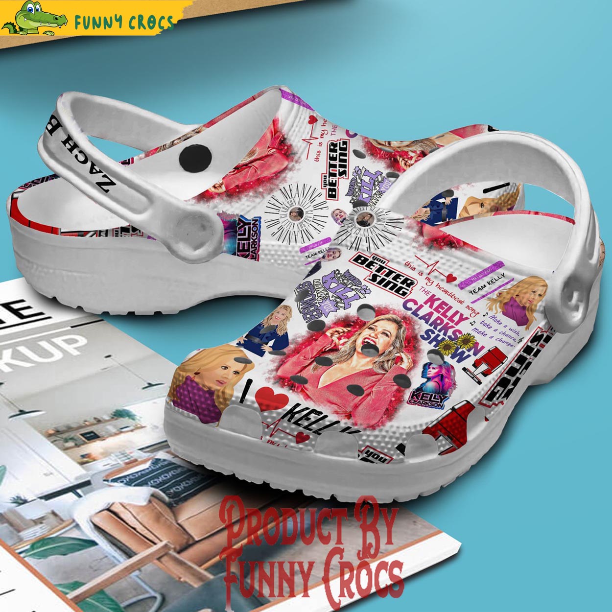Kelly Clarkson White Crocs