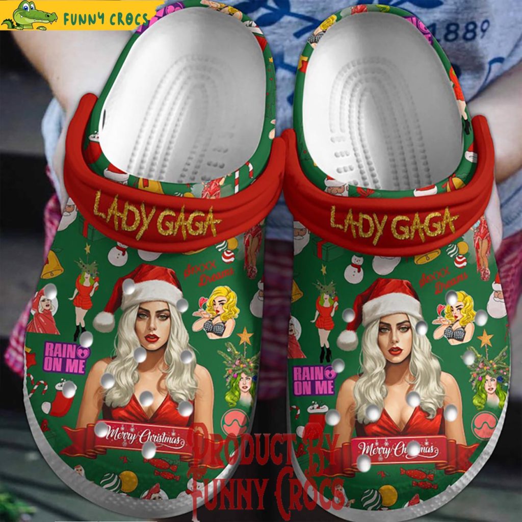 Lady Gaga Merry Christmas Crocs Shoes