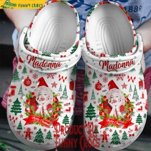 Madonna Merry Christmas Crocs Shoes