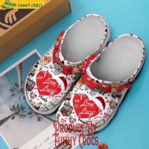 Merry Chirstmas I Love Lucy Crocs Shoes 3