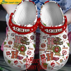 Merry Christmas 49ers Hohoho Crocs Shoes