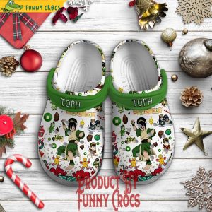 Merry Christmas Avatar The Last Airbender Toph Beifong Crocs 1