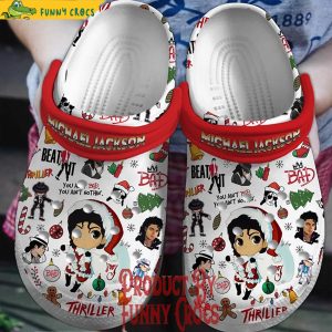 Merry Christmas Beat It Michael Jackson Crocs Shoes