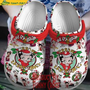 Merry Christmas Betty Boop Crocs Shoes