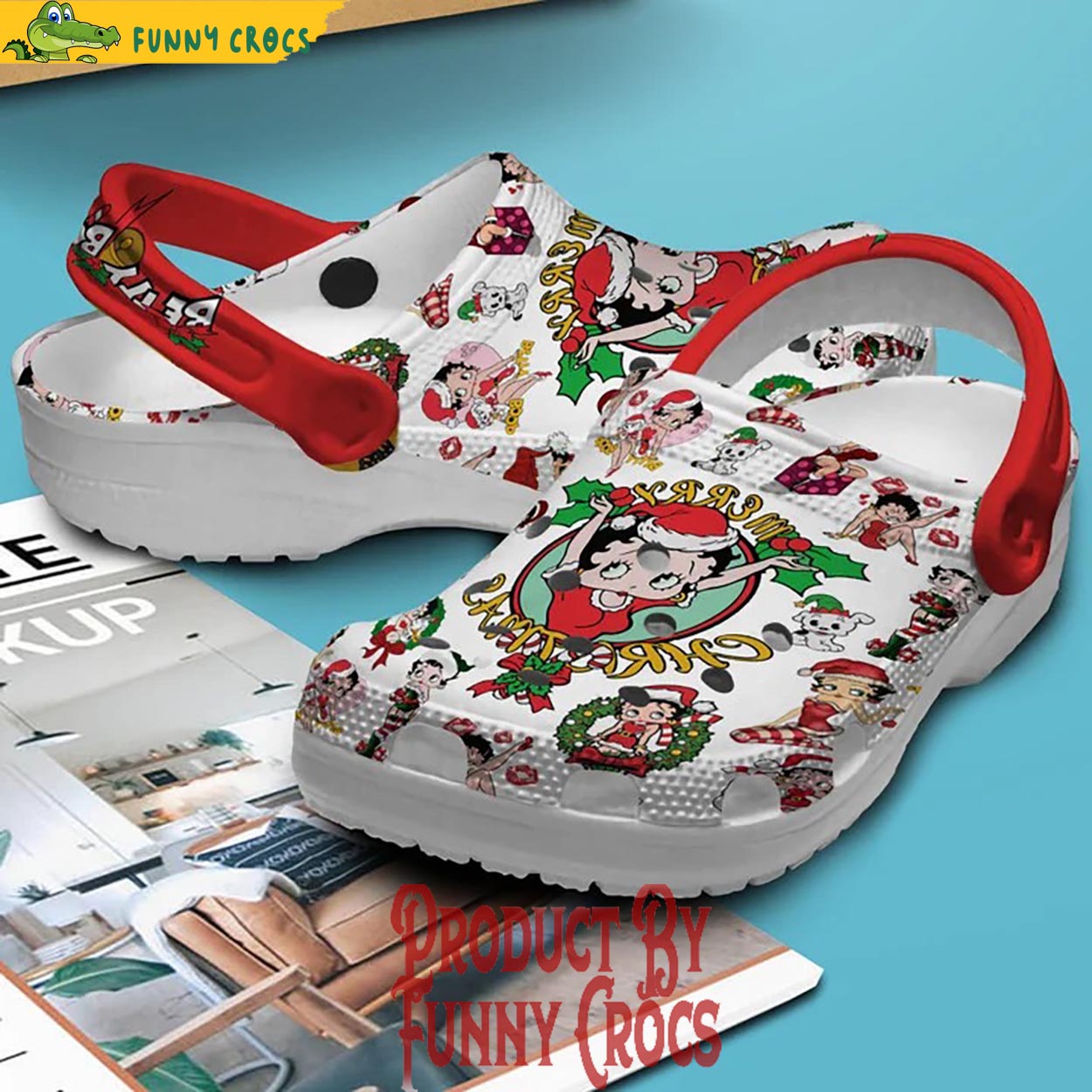 Merry Christmas Betty Boop Crocs Shoes - Discover Comfort And Style ...