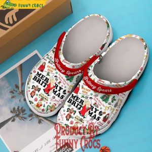 Merry Christmas Britney Spears Crocs Shoes 3