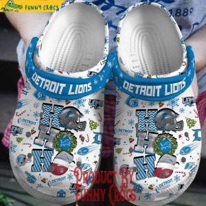 Merry Christmas Detroit Lion Hohoho Crocs 1