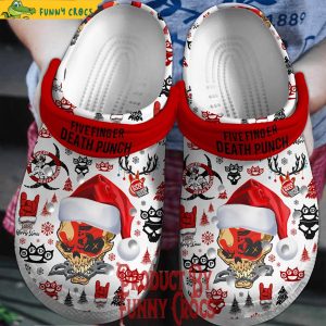 Merry Christmas Five Finger Death Punch Crocs Shoes 1