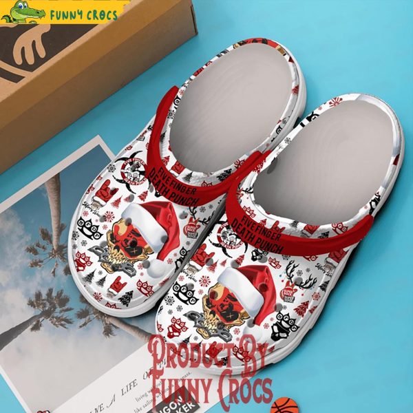 Merry Christmas Five Finger Death Punch Crocs Shoes