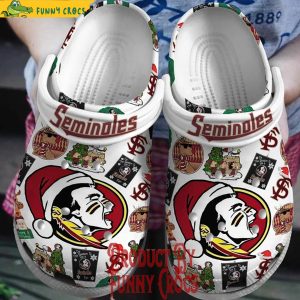 Merry Christmas Florida State Seminoles Crocs Shoes 1