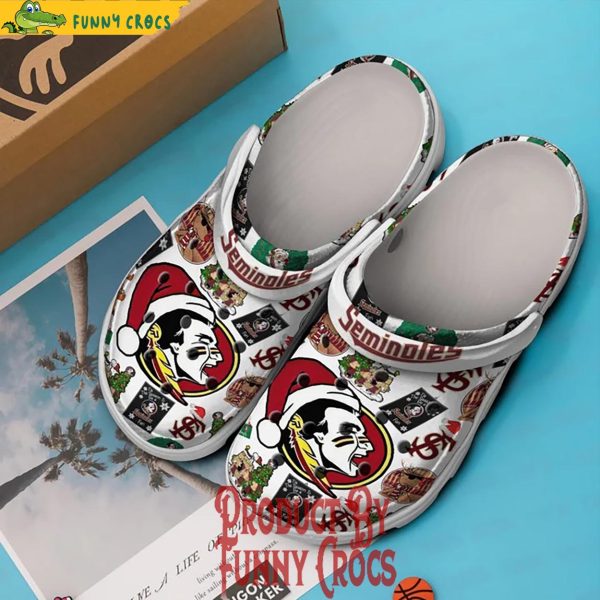 Merry Christmas Florida State Seminoles Crocs Shoes